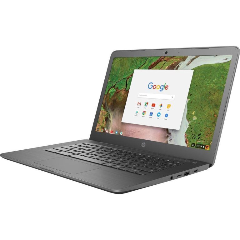 HP 14″ Touchscreen Chromebook (Intel Celeron N3350 Processor, 4GB RAM, 32GB eMMC Flash, 14″ HD 1366×768 Touch, Intel HD 500, WiFi, Bluetooth, Webcam, Chrome OS)