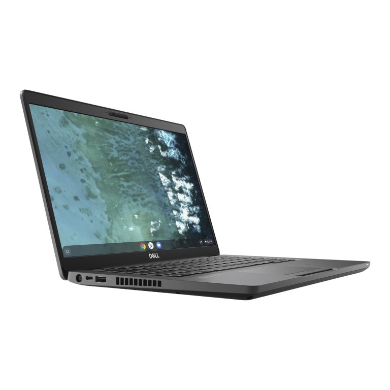 Dell Latitude 14″ Chromebook, Intel Core i3 i3-8145U, 4GB RAM, 64GB SSD, Chrome OS, Titan Gray/Carbon Fiber, 5400