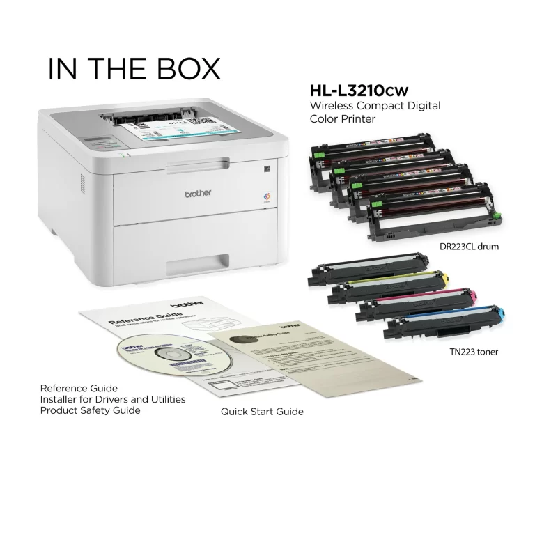 Brother HL-L3210CW Compact Digital Color Printer, Wireless Connectivity, Mobile Printing