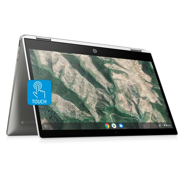 Restored HP X360 14″ Pentium Touch 4GB/128GB Chromebook, 14″ HD Touch Display, Intel Pentium Silver N5000, 4GB RAM, 128GB eMMC, Intel UHD Graphics 600, 14b-ca0061wm (Refurbished)