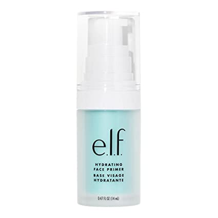 E.l.f Hydrating Face Primer, Lightweight, Long Lasting, Creamy, Hydrates, Smooths, Fills in Pores and Fine Lines, Natural Matte Finish, Infused with Vitamin E, 0.47 Oz