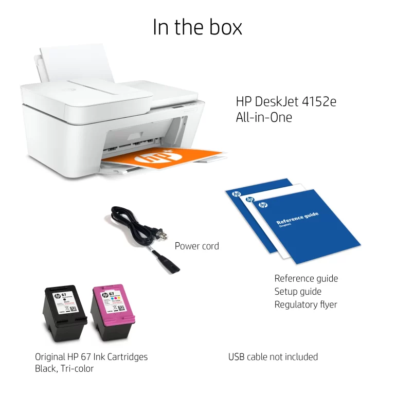 HP DeskJet 4152e All-in-One Color Inkjet Printer, Wireless connectivity – 6 Months Free Instant Ink with HP+