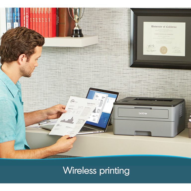 Brother HL-L2350DW Monochrome Compact Laser Printer with Wireless and Duplex Printing