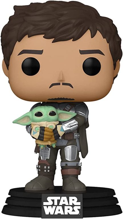 Funko Pop! Star Wars: The Mandalorian (Din Djarrin) Holding The Child (Grogu) Vinyl Bobblehead