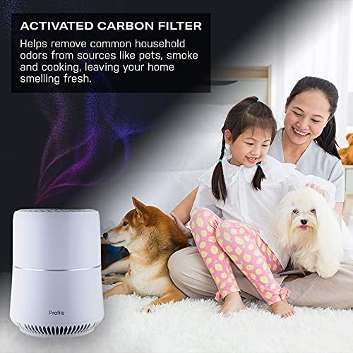 PROFILE Air Purifier Replacement Filter | Removes Allergens, Odors & Other Impurities | White | 1 Pack