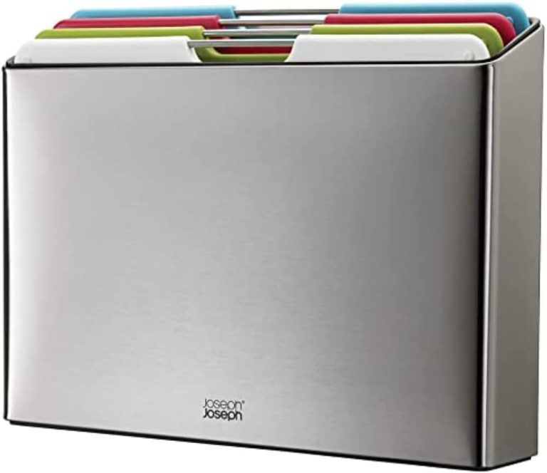 Joseph Joseph Folio Steel 4-Piece Chopping Board Set – Multicolour Stainless-Steel 60213