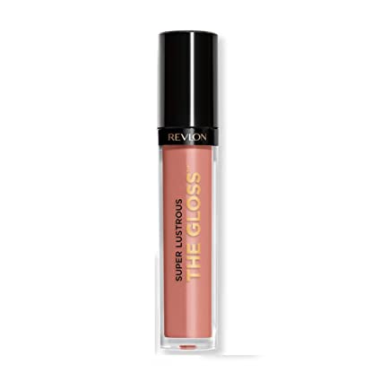 Lip Gloss by Revlon, Super Lustrous The Gloss, Non-Sticky, High Shine Finish, 215 Super Natural, 0.13 Oz