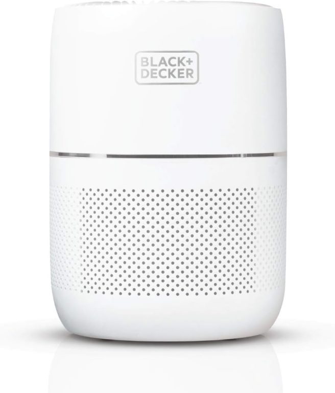 BLACK+DECKER Tabletop Air Purifier – 3-Stage Filtration System – HEPA Air Purifiers for Home