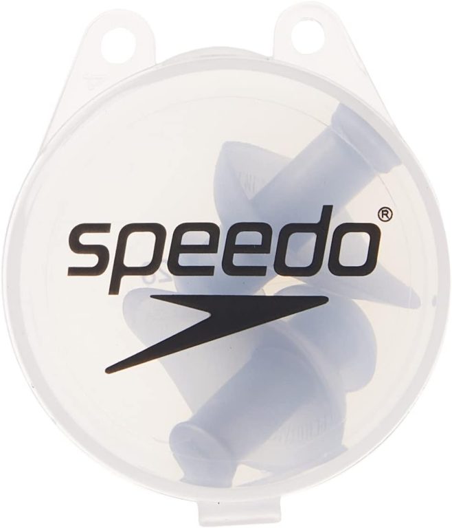 Speedo Unisex-Adult Swim Training Ergo Ear Plugs Silver