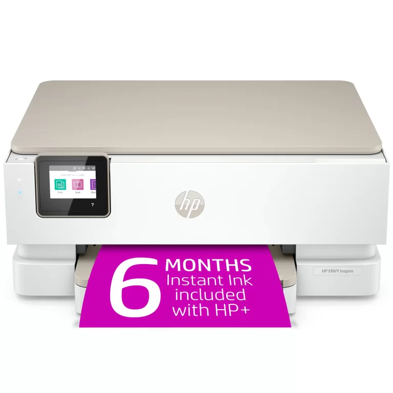 HP ENVY Inspire 7252e Wireless Color All-in-One Inkjet Printer with 6 months Instant Ink Included with HP+