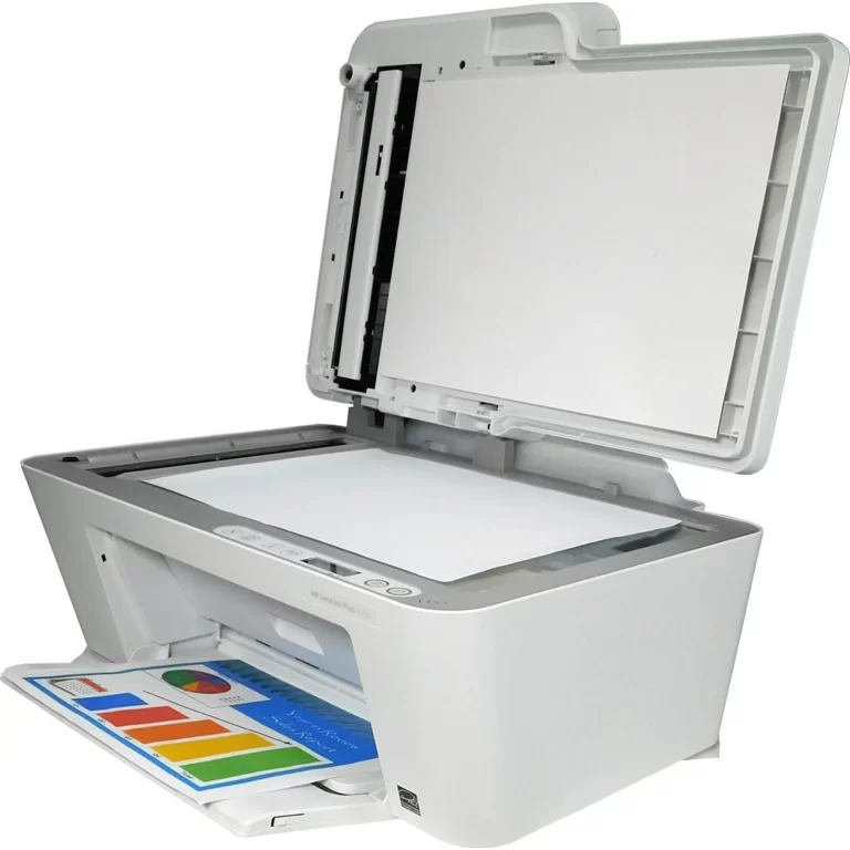 HP 3XV13A DeskJet Plus 4155 Wireless AIO Desktop Printer – White, Open Box