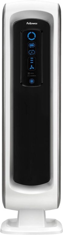 Fellowes AeraMax 100 Air Purifier for Mold, Odors, Dust, Smoke, Allergens and Germs with True HEPA Filter and 4-Stage Purification – 9320301, White, Small