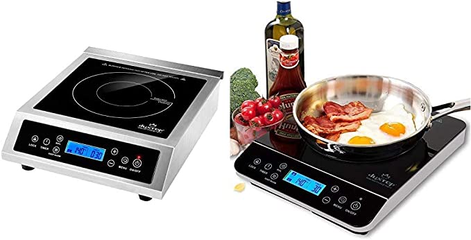 Duxtop Professional Portable Induction Cooktop, Commercial Range Countertop Burner, 1800 Watts Induction Burner with Sensor Touch and LCD Screen, P961LS/BT-C35-D