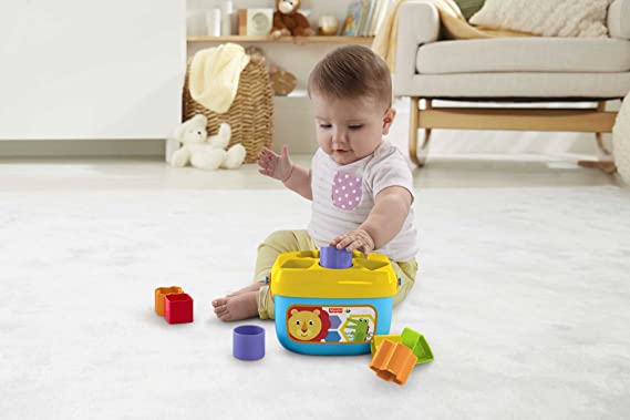 Fisher-Price Stacking Toy Baby’S First Blocks Set Of 10 Shapes For Sorting Play For Infants Ages 6+ Months