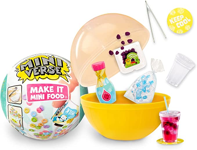 MGA Miniverse Make It Mini Food Cafe Series 1 Mini Collectibles, Blind Packaging, DIY, Resin Play, Stocking Stuffer, NOT Edible, Collectors, 8+, Multicolor (587200)