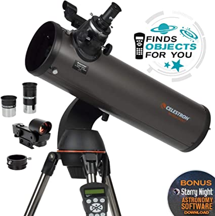 Celestron – NexStar 130SLT Computerized Telescope – Compact and Portable – Newtonian Reflector Optical Design – SkyAlign Technology – Computerized Hand Control – 130mm Aperture