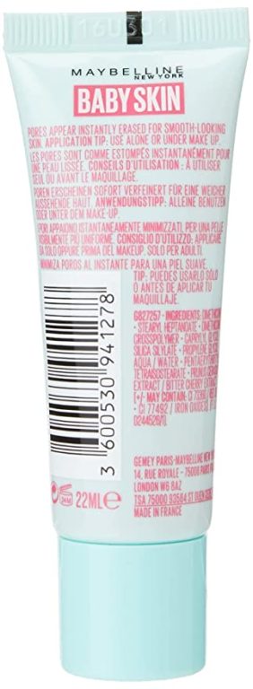 Maybelline Baby Skin Instant Pore Eraser Primer, Clear, 1 Count