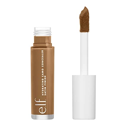 E.l.f Hydrating Camo Concealer, Lightweight, Full Coverage, Long Lasting, Conceals, Corrects, Covers, Hydrates, Highlights, Deep Caramel, Satin Finish, 25 Shades, All-Day Wear, 0.20 Fl Oz