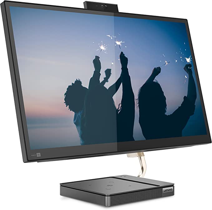 Lenovo IdeaCentre AIO 5i All-in-One Computer, 27″ QHD Touch Display, Intel Core i7-10700T, 16GB RAM, 1TB HDD, 512GB SSD, Windows 11