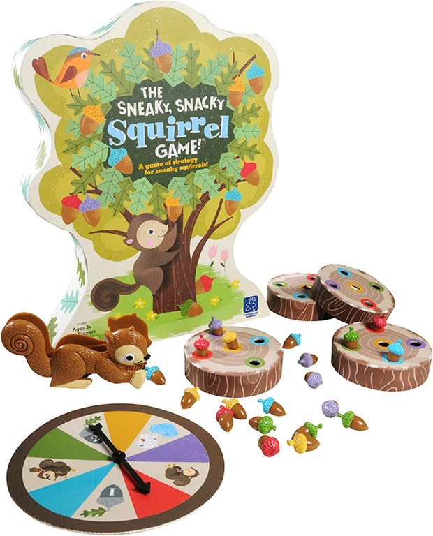 Educational Insights The Sneaky, Snacky Squirrel Game for Preschoolers & Toddlers, Easter Basket Stuffer for Toddlers Ages 3+