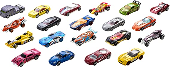 ​Hot Wheels, Set of 20 1:64 Scale Toy Trucks and Cars for Kids and Collectors, Styles May Vary​​​