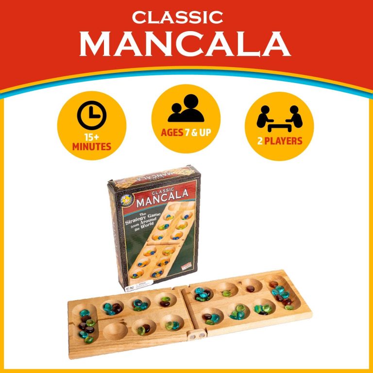 Classic Mancala – Fun Board Game for Friends and Family – Timeless Strategy Game