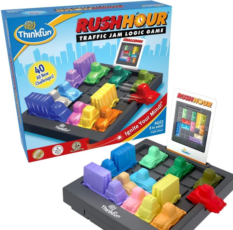 ThinkFun Rush Hour Traffic Jam Brain Game and STEM Toy for Boys and Girls Age 8 and Up – Tons of Fun With Over 20 Awards Won, International seller for Over 20 Years