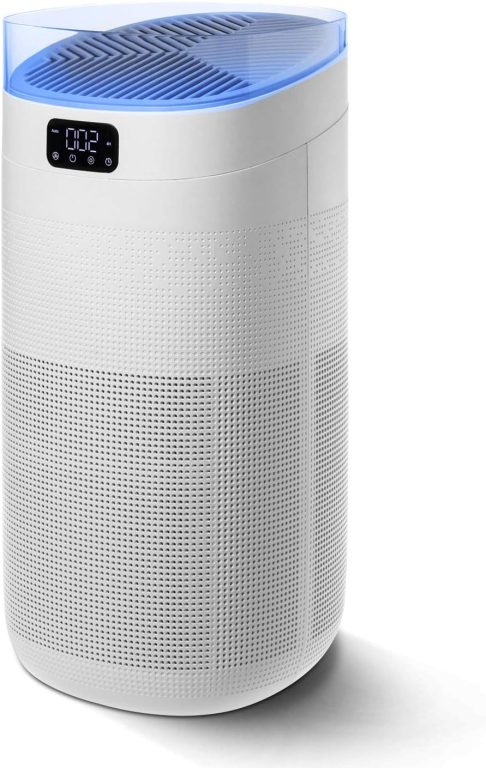 Compass Home Air Purifier – H13 HEPA Filter 3-Stage Air Filtration for Allergies, Pollen, Dust, Odors, Smoke, Pet Dander, Bacteria with Sleep Mode and Room Auto Air Sensor Air Purifier