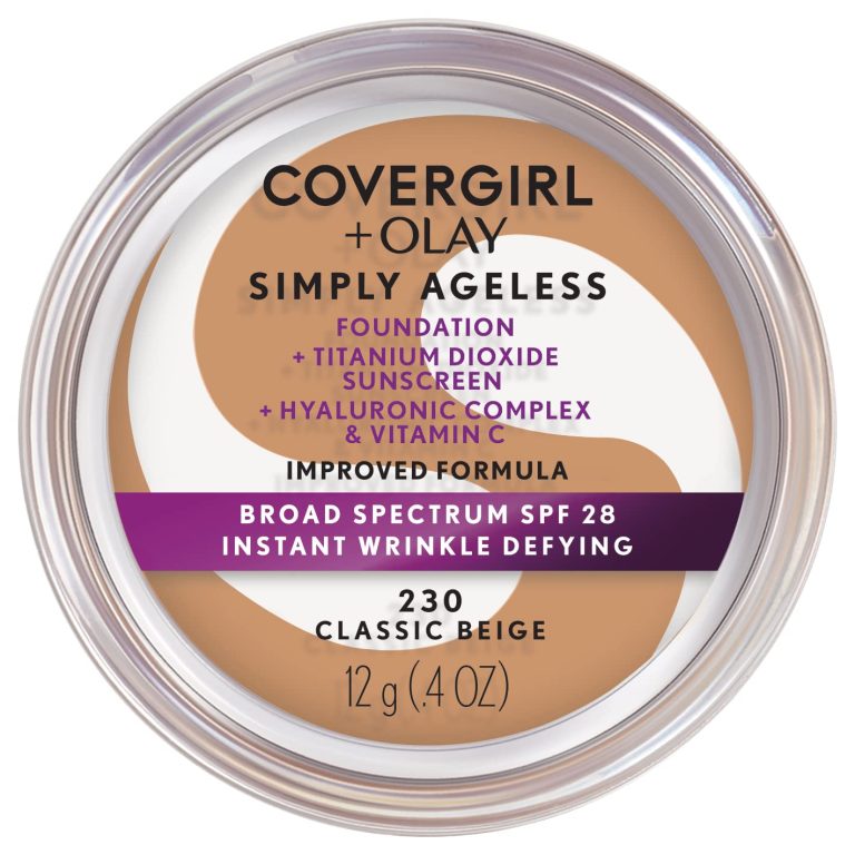 CoverGirl Face Products CoverGirl & Olay Simply Ageless Foundation, Buff Beige 225, 0.40-Ounce Package