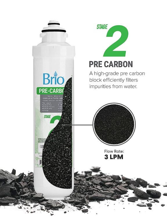 Brio Water Cooler Filter Replacement – Stage-2: Pre Carbon Granular Activated Carbon – for Brio model CLPOUROSC420RO