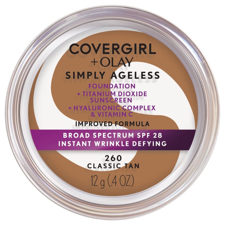 CoverGirl Face Products CoverGirl & Olay Simply Ageless Foundation, Buff Beige 225, 0.40-Ounce Package