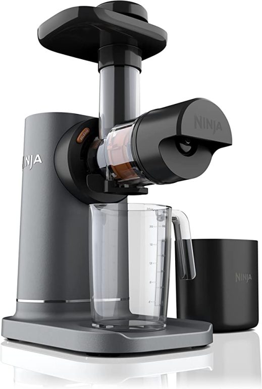 Ninja JC151 NeverClog Cold Press Juicer, Powerful Slow Juicer with Total Pulp Control, Charcoal