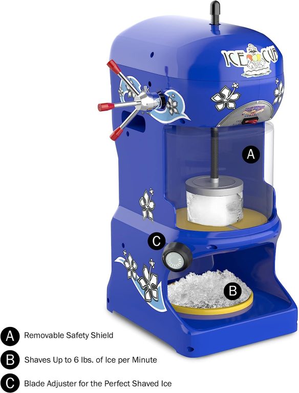 Great Northern Premium Quality Ice Cub Shaved Ice Machine Commercial Ice Shaver