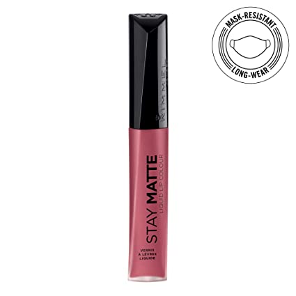 Rimmel Stay Matte Lip Liquid, Rose & Shine, 0.21 Fl Oz (Pack of 1)