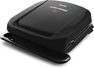 George Foreman 4-Serving Removable Plate Grill and Panini Press, Black, GRP1060B