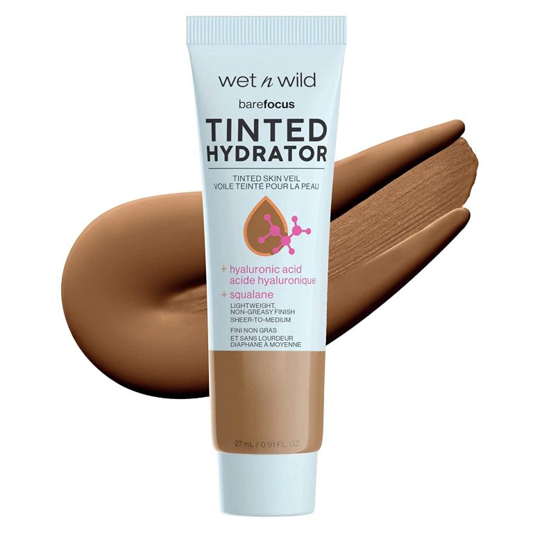 Wet n Wild Bare Focus Tinted Hydrator Matte Finish, Deep | Oil-Free | Moisturizing Makeup | Hyaluronic Acid | Sheer To Medium Coverage