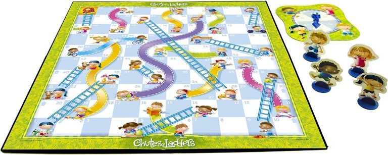 Chutes and Ladders Board Game for 2 to 4 Players Kids Ages 3 and Up