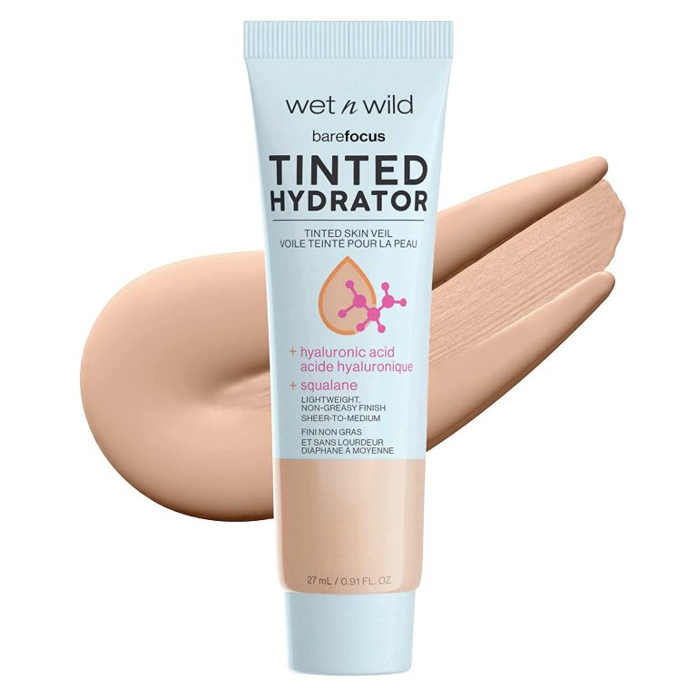 Wet n Wild Bare Focus Tinted Hydrator Matte Finish, Deep | Oil-Free | Moisturizing Makeup | Hyaluronic Acid | Sheer To Medium Coverage