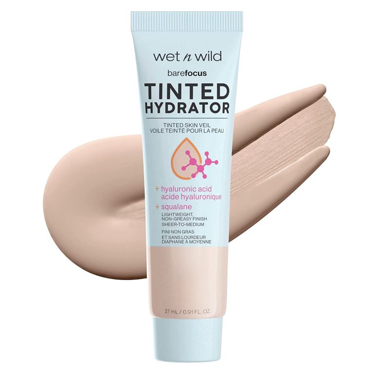 Wet n Wild Bare Focus Tinted Hydrator Matte Finish, Deep | Oil-Free | Moisturizing Makeup | Hyaluronic Acid | Sheer To Medium Coverage