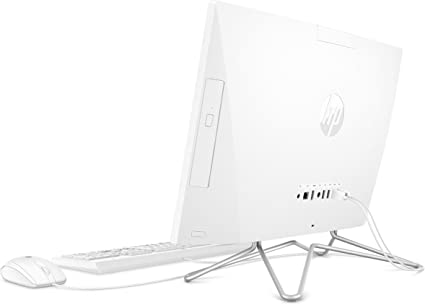 HP 22″ All-in-One Desktop, AMD Athlon Silver 3050U Processor, AMD Radeon Graphics, 4 GB RAM, 256 GB SSD, Windows 11 Home (22-dd0210, Snow white)