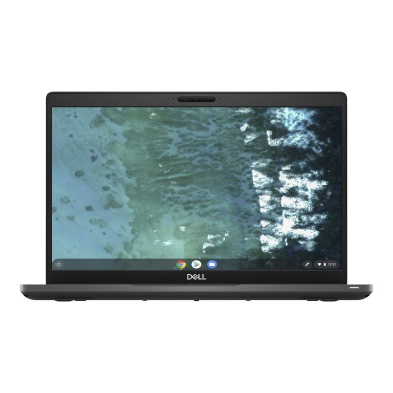 Dell Latitude 14″ Chromebook, Intel Core i3 i3-8145U, 4GB RAM, 64GB SSD, Chrome OS, Titan Gray/Carbon Fiber, 5400