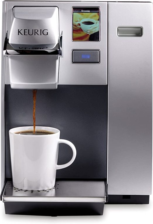 Keurig K155 Office Pro Commercial Coffee Maker, Single Serve K-Cup Pod Coffee Brewer, Silver, Extra Large 90 Oz. Water Reservoir