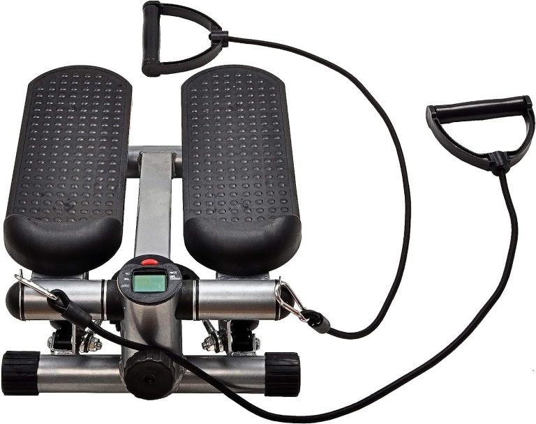 BalanceFrom Adjustable Stepper Stepping Machine with Resistance Bands Gray