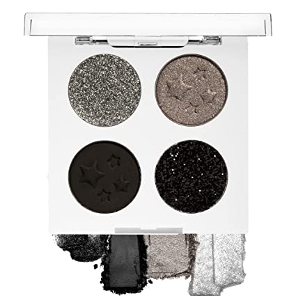 Wet N Wild Eyeshadow Fantasy Makers Pigment Eyeshadow Palette, Metallic Shimmer Eye Makeup, Black Out