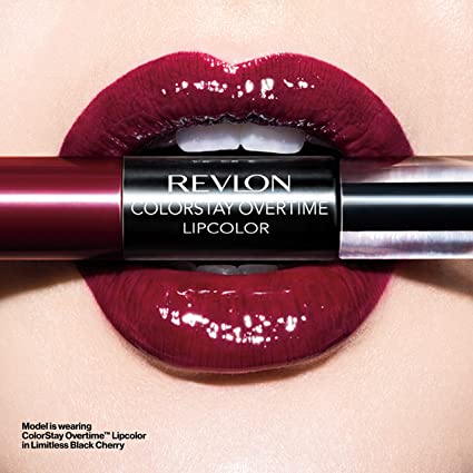 Liquid Lipstick with Clear Lip Gloss by Revlon, ColorStay Face Makeup, Overtime Lipcolor, Dual Ended with Vitamin E in Nude, Bare Maximum (350), 0.07 Oz