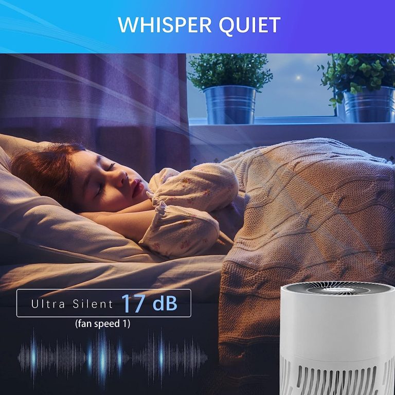 Nuwave Air Purifier XXL H13 HEPA filter for Large Home Bedroom Allergies, dB17 Sleep Silent, Remove 99.99% Smoke Dust Mold Pollen Bacteria Pet Hair Odor, Ozone Free, Air Quality Sensor, CARB certified