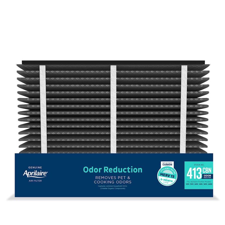 AprilAire 413CBN Replacement Filter for AprilAire Whole House Air Purifiers – MERV 13 with Carbon, Healthy Home Allergy + Odor Reduction, 16x25x4 Air Filter (Pack of 2)