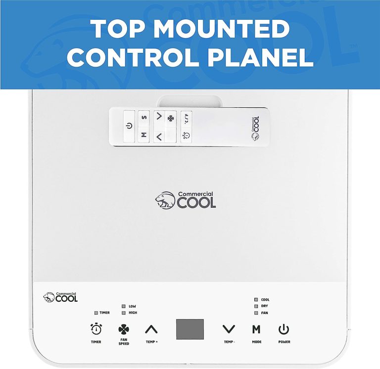 Commercial Cool 5,000 BTU DOE (8,000 BTU ASHRAE) Portable Air Conditioner with Remote Control, White