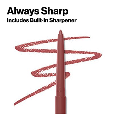 Lip Liner by Revlon, Colorstay Face Makeup with Built-in-Sharpener, Longwear Rich Lip Colors, Smooth Application, 660 Mauve