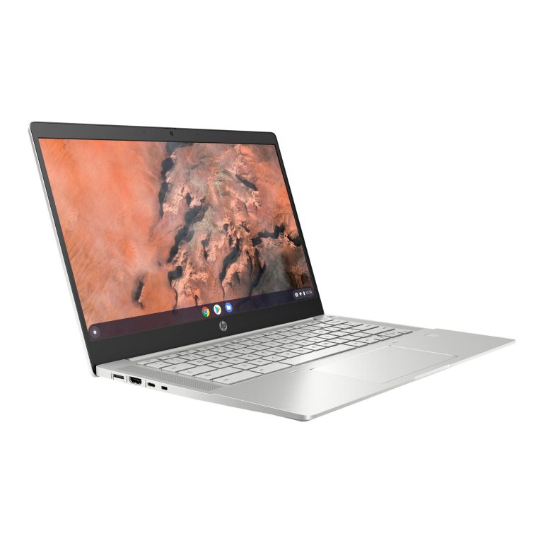 HP Pro c645 Chromebook Enterprise – AMD Ryzen 7 3700C / 2.3 GHz – Chrome OS (with Chrome Enterprise Upgrade) – Radeon Graphics – 16 GB RAM – 128 GB SSD NVMe, TLC, HP Value – 14″ IPS touchscreen 1920 x 1080 (Full HD) – Wi-Fi 6 – pike silver aluminum – kbd: US